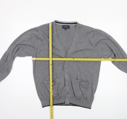 Marks and Spencer Blue Harbour Men’s Grey Cotton Cardigan M