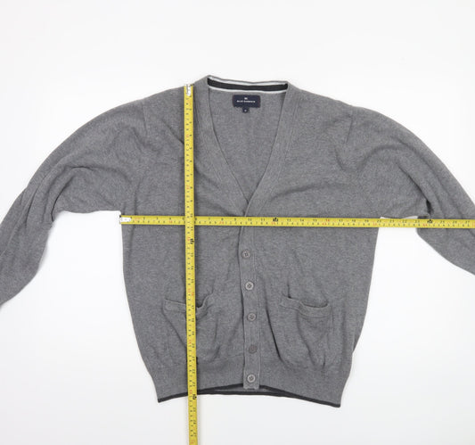 Marks and Spencer Blue Harbour Men’s Grey Cotton Cardigan M