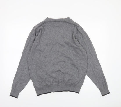 Marks and Spencer Blue Harbour Men’s Grey Cotton Cardigan M