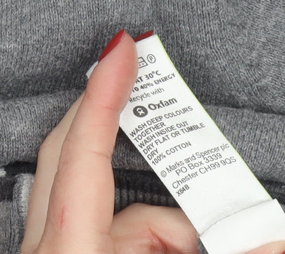 Marks and Spencer Blue Harbour Men’s Grey Cotton Cardigan M