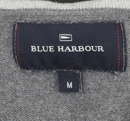 Marks and Spencer Blue Harbour Men’s Grey Cotton Cardigan M