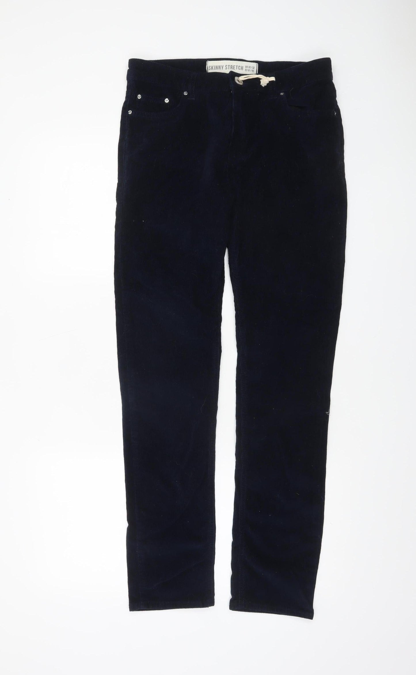 Mens UK Size M New Look Slim Fit Casual Blue Trousers