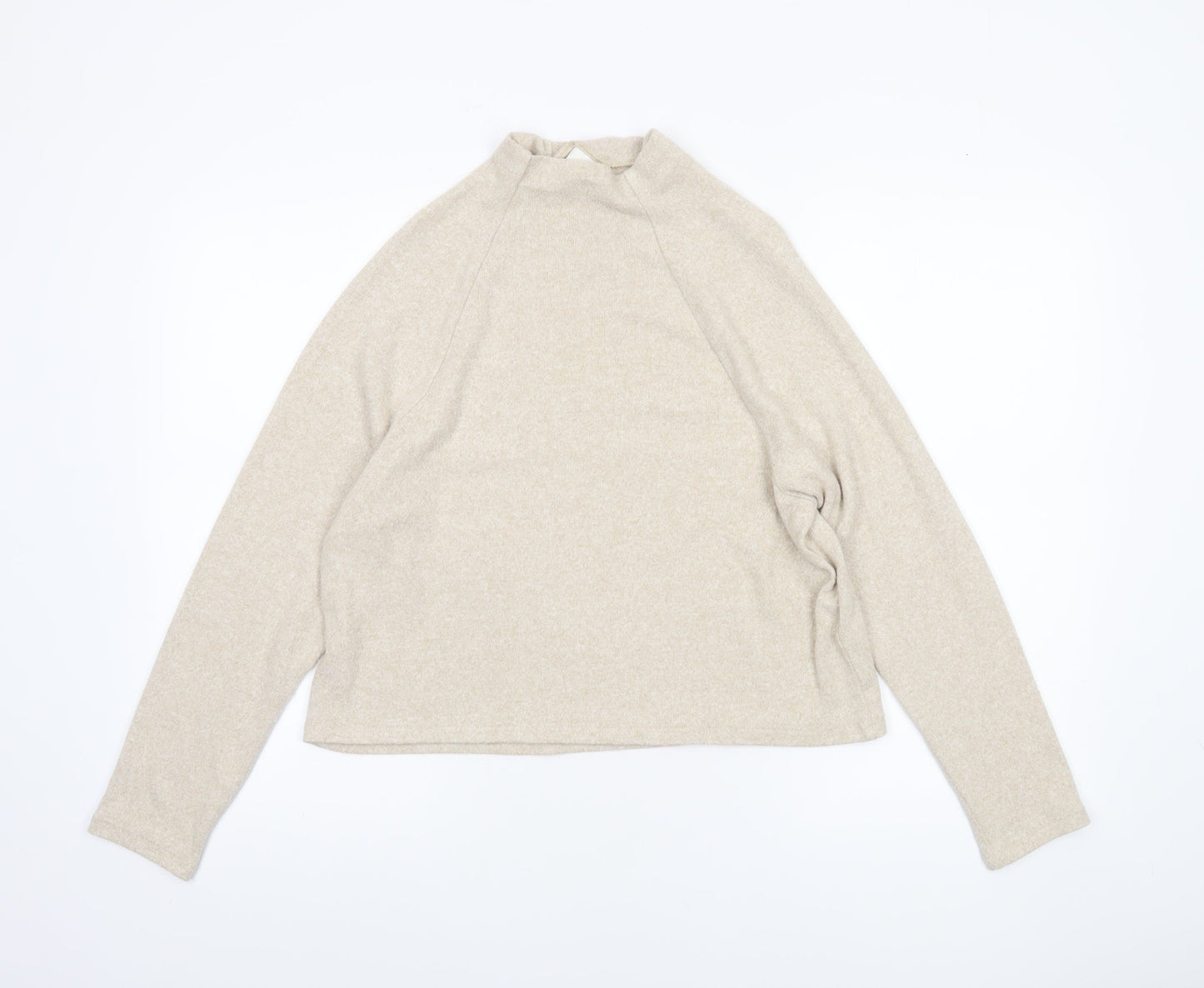 Womens UK Size XS H&M Beige Pullover Jumper