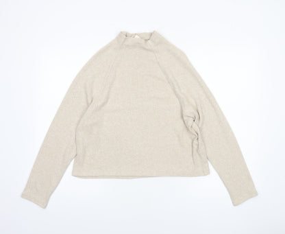 Womens UK Size XS H&M Beige Pullover Jumper