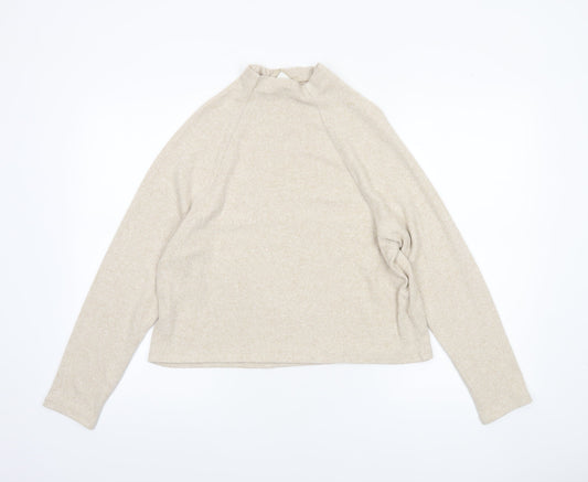 Womens UK Size XS H&M Beige Pullover Jumper
