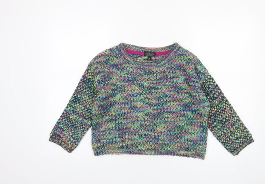 Womens UK Size 8 Topshop Multicoloured Pullover Jumper