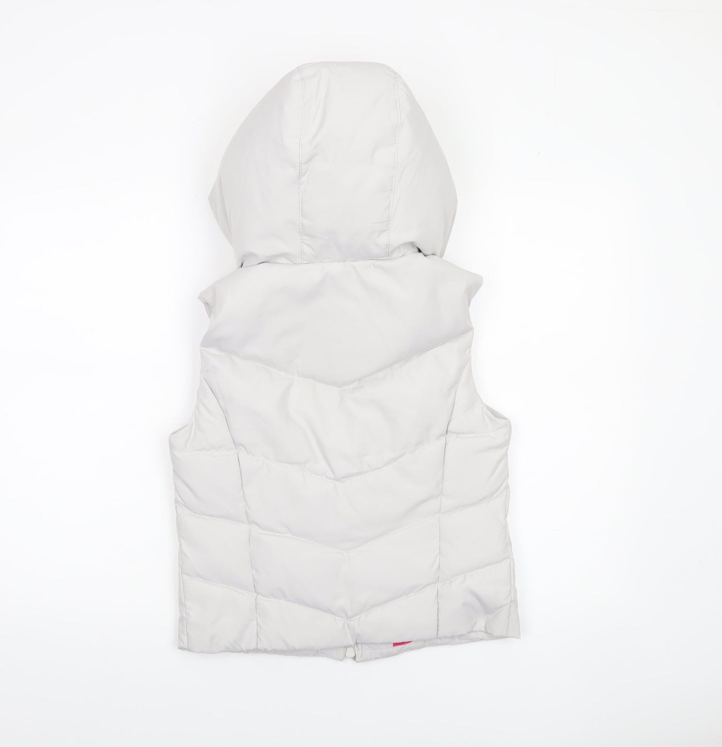 Womens UK Size S Hollister White Puffer Jacket