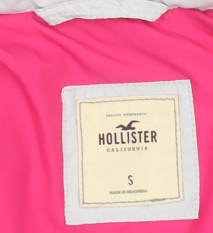 Womens UK Size S Hollister White Puffer Jacket