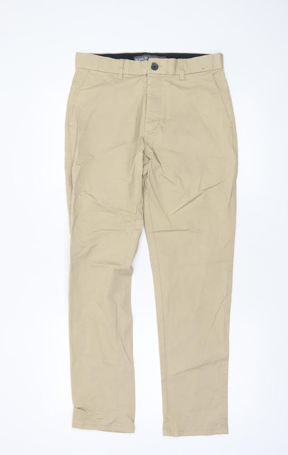 Mens UK Size M denim co. Slim Fit Chino Beige Trousers