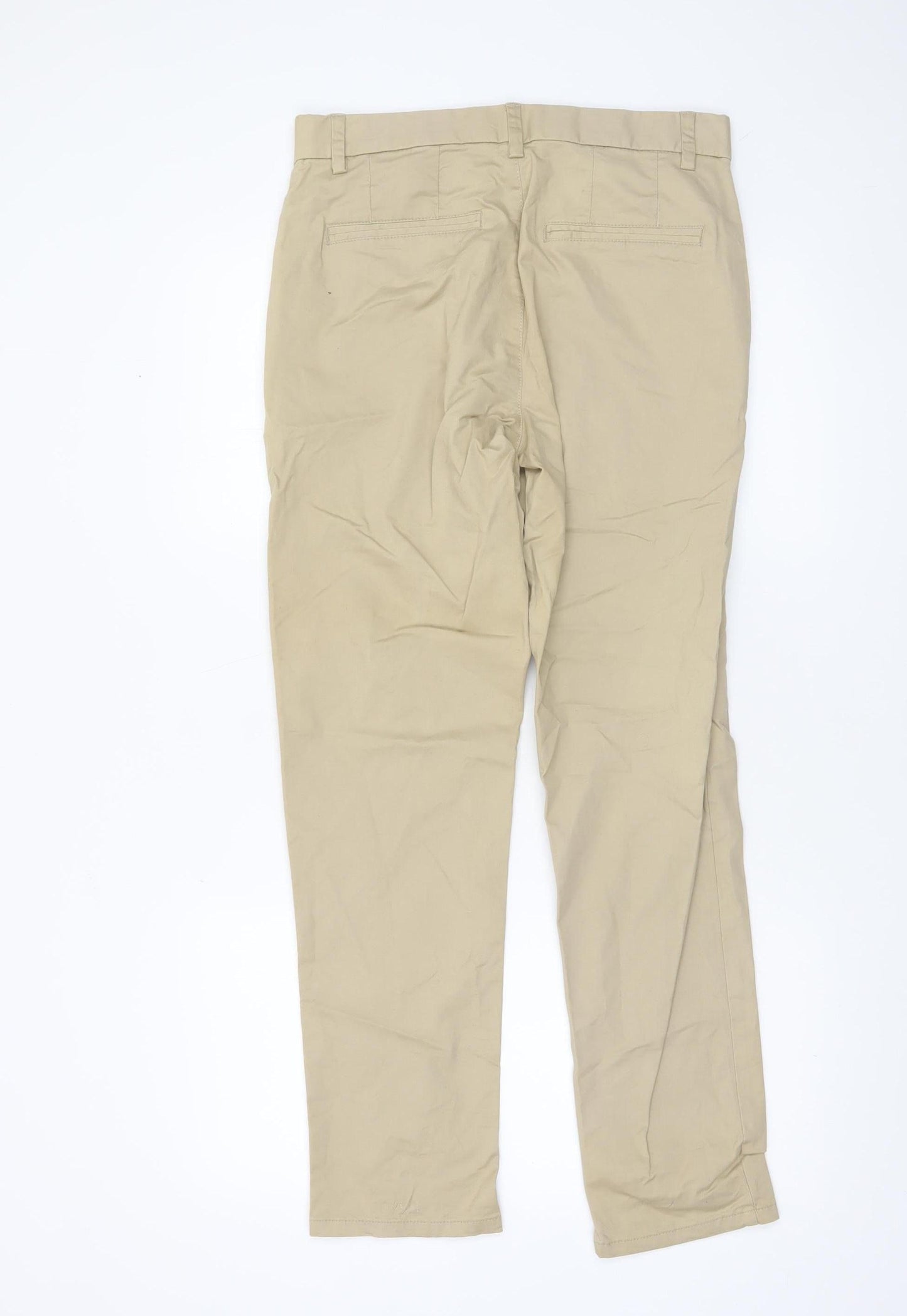 Mens UK Size M denim co. Slim Fit Chino Beige Trousers
