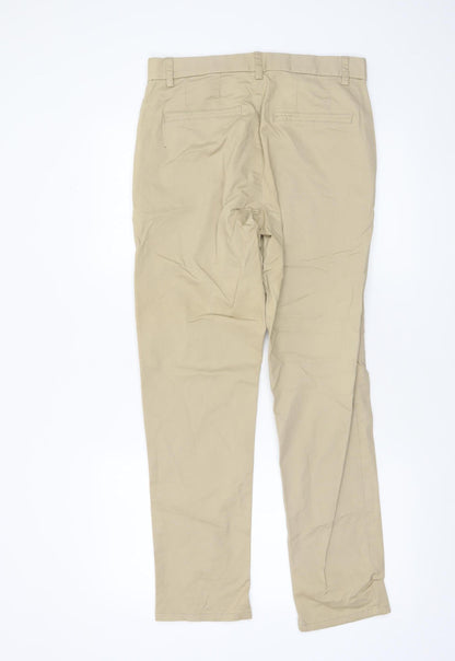 Mens UK Size M denim co. Slim Fit Chino Beige Trousers
