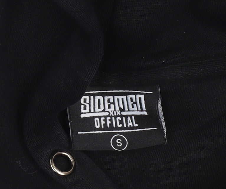 Mens UK Size S Sidemen Black Pullover Hoodie