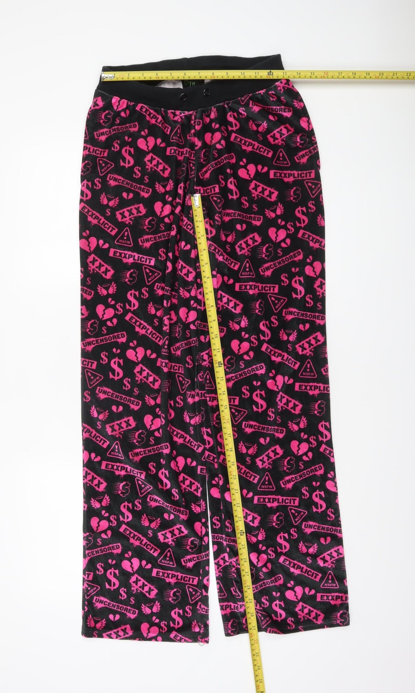 Womens UK Size M Club Exx Regular Fit Sweatpants Black Trousers