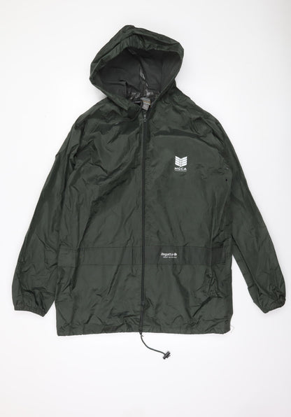 Mens UK Size S Regatta Green Windbreaker Coat
