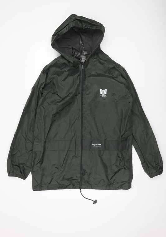 Mens UK Size S Regatta Green Windbreaker Coat