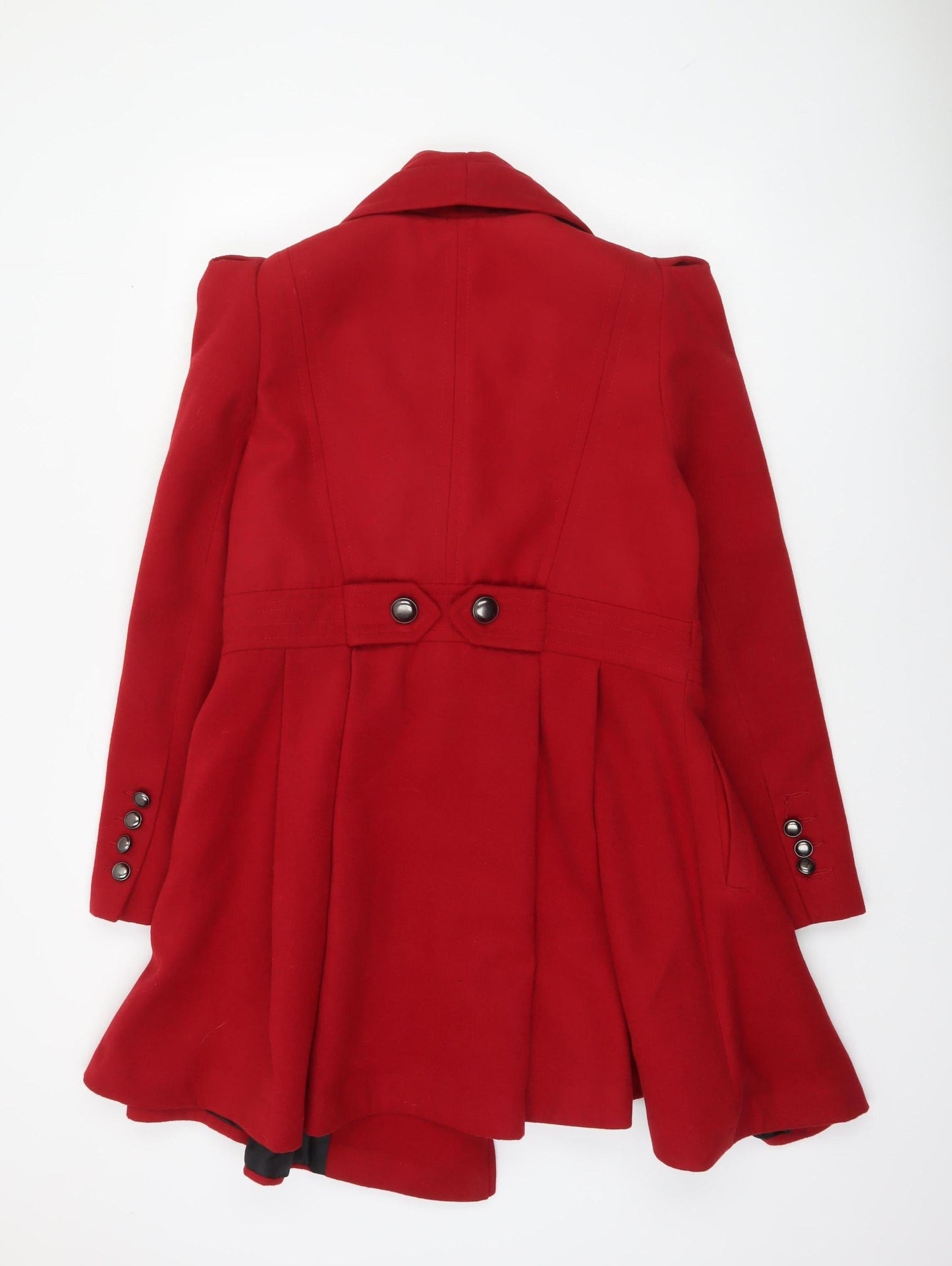 Womens UK Size 16 New Look Red Overcoat