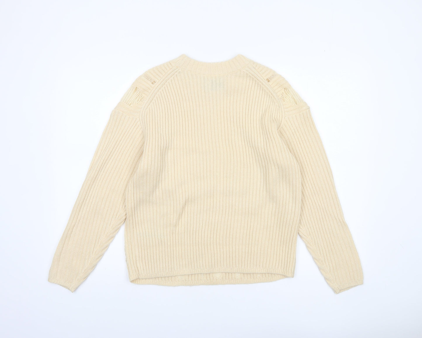 Womens UK Size 4 ASOS DESIGN Beige Pullover Jumper