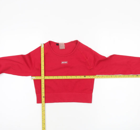 Womens UK Size S BO+TEE Red Gym & Training Yoga Running & Jogging T-Shirt