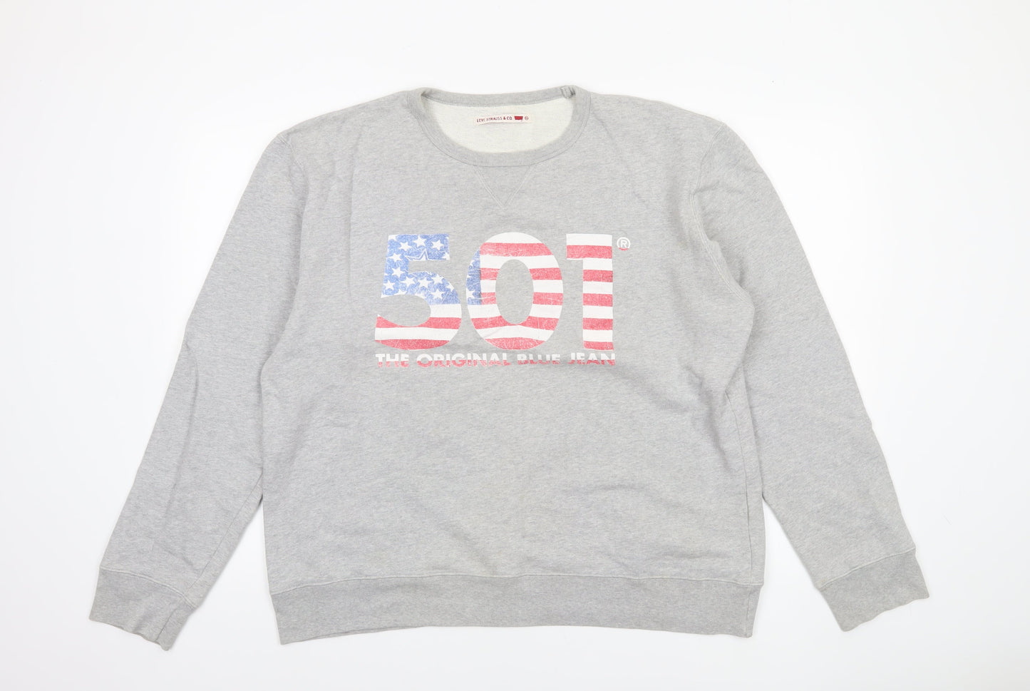 Mens UK Size XL Levi Strauss & Co. Grey Pullover Sweatshirt