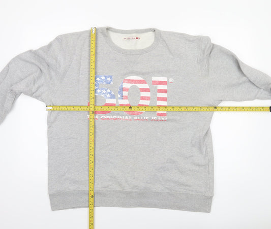 Mens UK Size XL Levi Strauss & Co. Grey Pullover Sweatshirt
