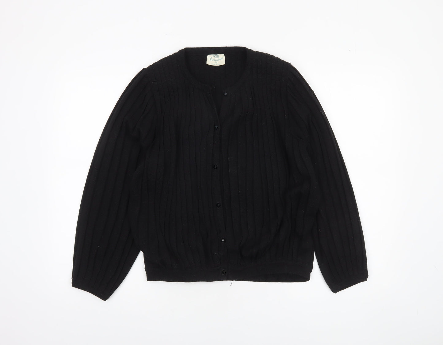 Womens UK Size M Volli Exclusive Black Cardigan Jumper