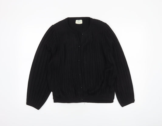 Womens UK Size M Volli Exclusive Black Cardigan Jumper
