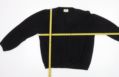 Womens UK Size M Volli Exclusive Black Cardigan Jumper