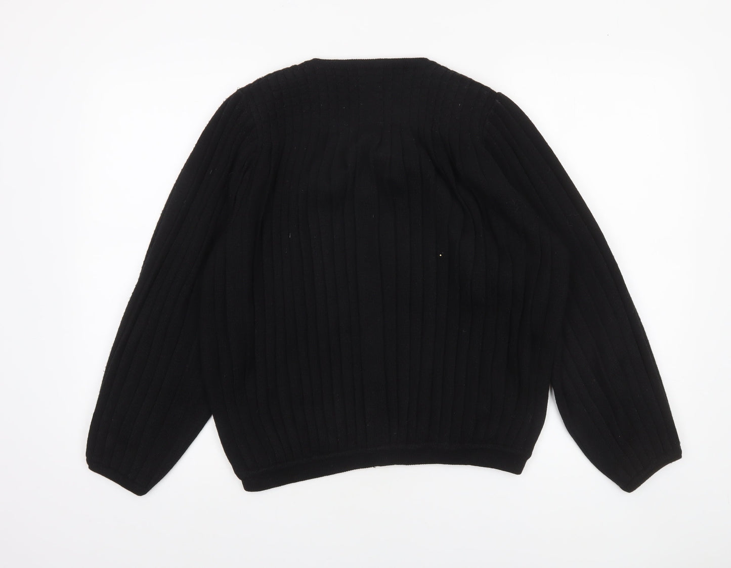 Womens UK Size M Volli Exclusive Black Cardigan Jumper
