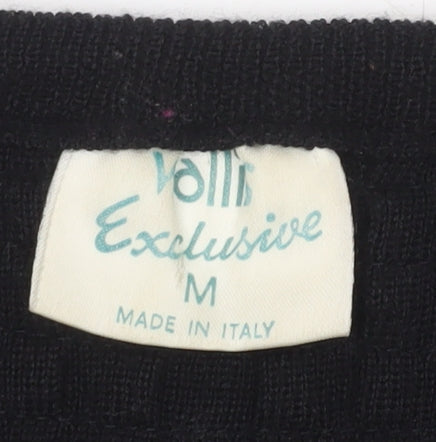 Womens UK Size M Volli Exclusive Black Cardigan Jumper