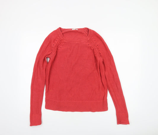 Womens UK Size S Gap Red Pullover Jumper