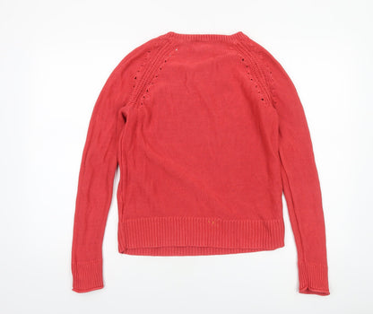 Womens UK Size S Gap Red Pullover Jumper