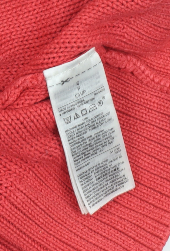 Womens UK Size S Gap Red Pullover Jumper