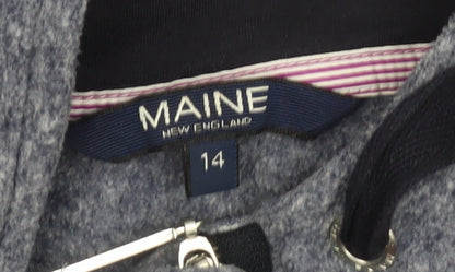 Womens UK Size 14 Maine New England Blue Pullover Sweatshirt