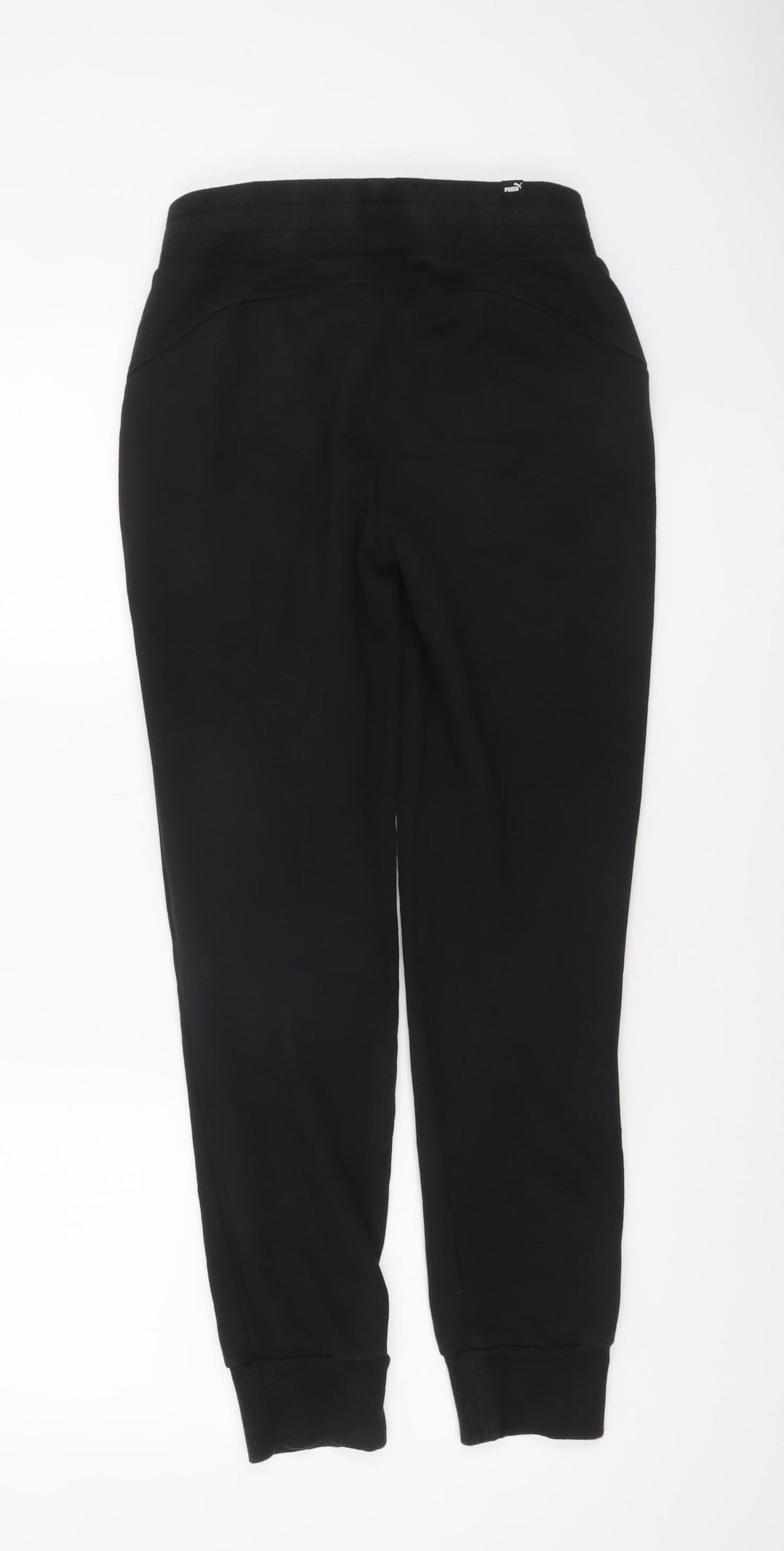 Womens UK Size S PUMA Regular Fit Jogger Black Trousers