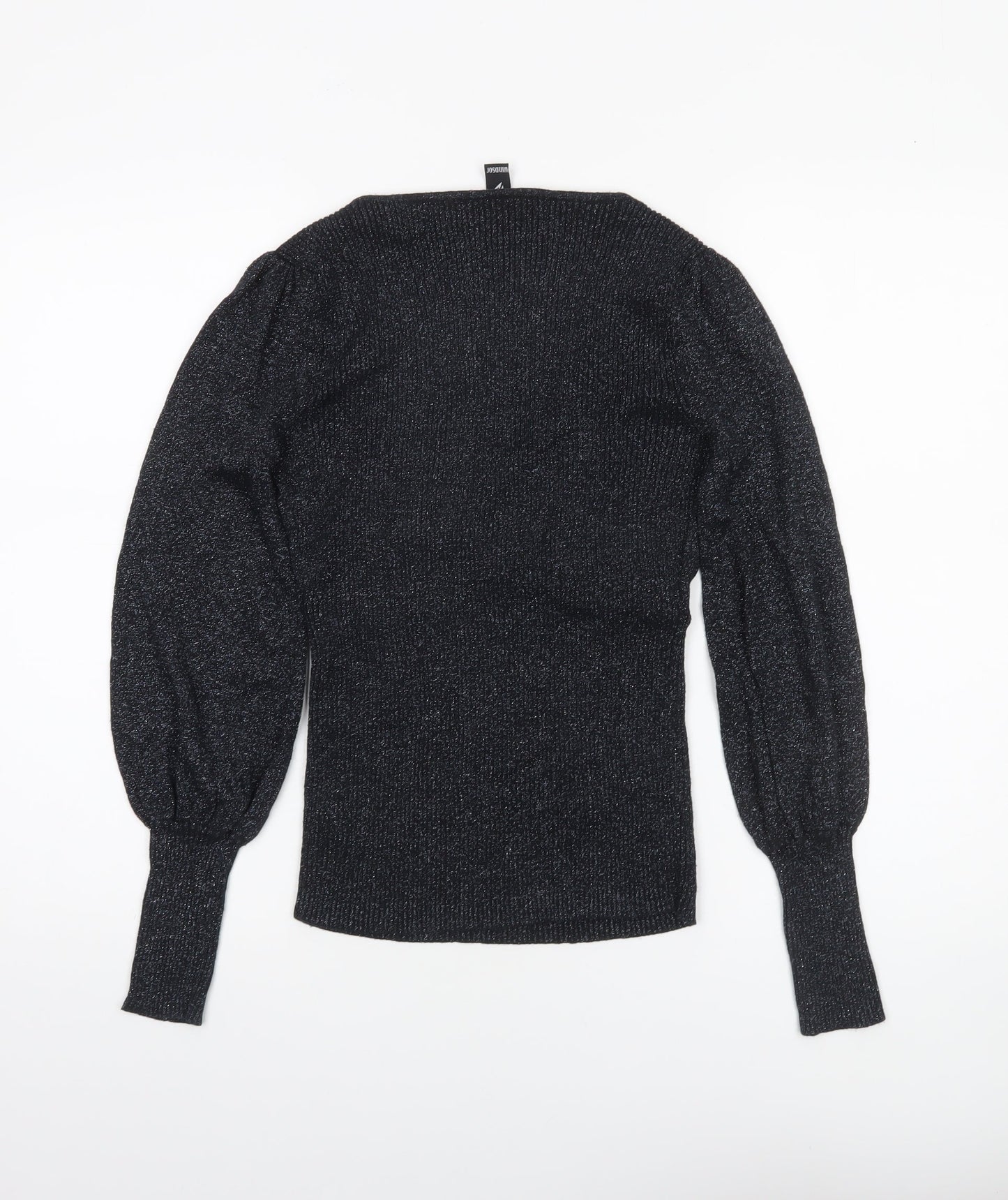 Womens UK Size S Windsor Black Pullover Jumper
