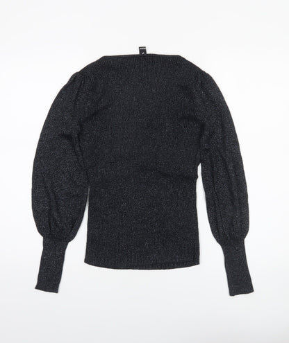 Womens UK Size S Windsor Black Pullover Jumper