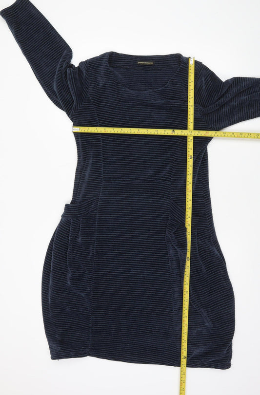 Womens UK Size XS Golden Spiderweb Shift Dress