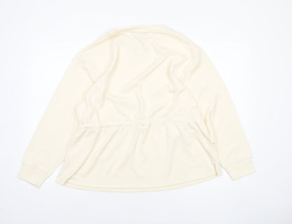 Womens UK Size 12 F&F Ivory Tunic Blouse
