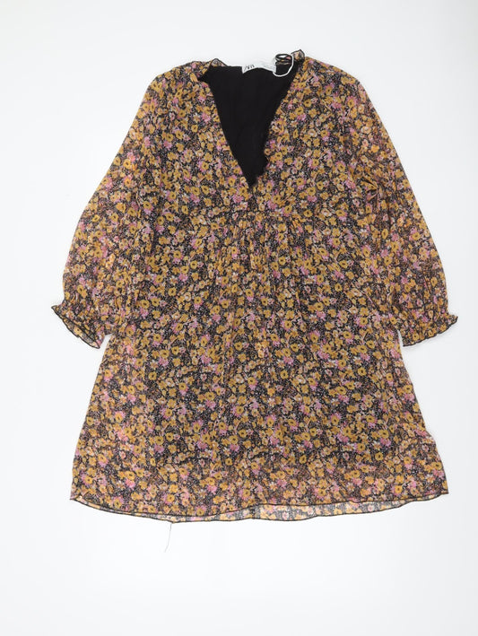 Womens UK Size 12 Zara A-Line Dress