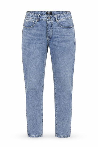 Mens UK Size 32 Long boohooMAN Regular Fit Straight Blue Jeans
