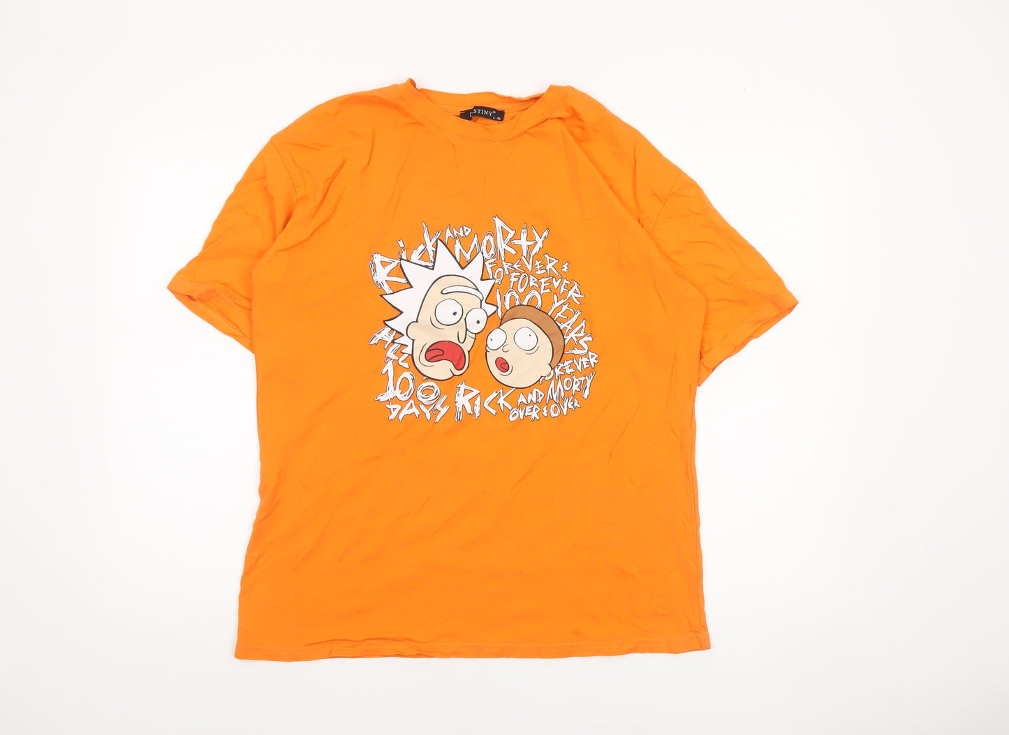 Mens UK Size L Destiny Orange  T-Shirt