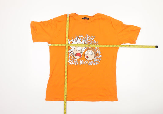 Mens UK Size L Destiny Orange  T-Shirt