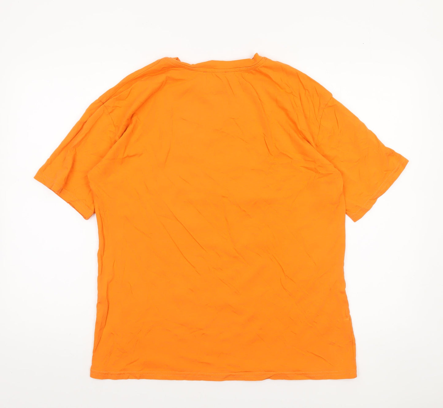 Mens UK Size L Destiny Orange  T-Shirt