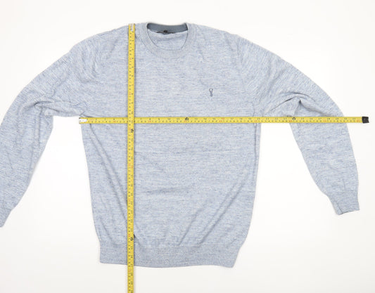 Next Men’s Blue Cotton Blend Crew Neck Jumper Size M