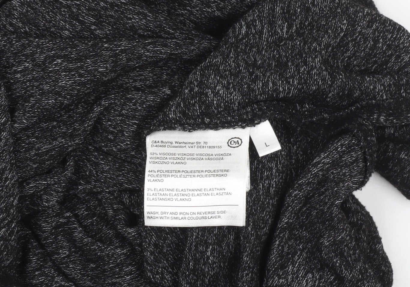 Womens UK Size L Yessica Grey Pullover Jumper