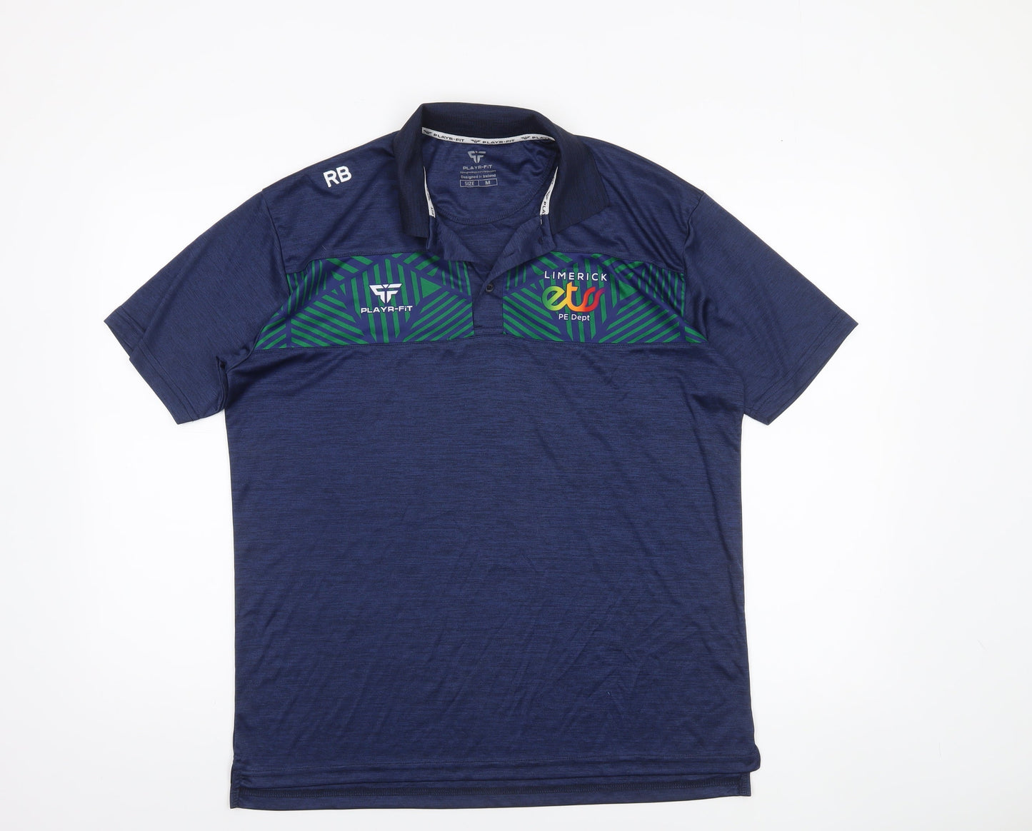 Mens UK Size M PLAYR-FIT Polyester Polo Shirt