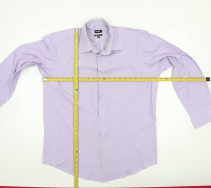 Mens UK Collar Size M Dunnes Stores Smart Purple  Dress Shirt