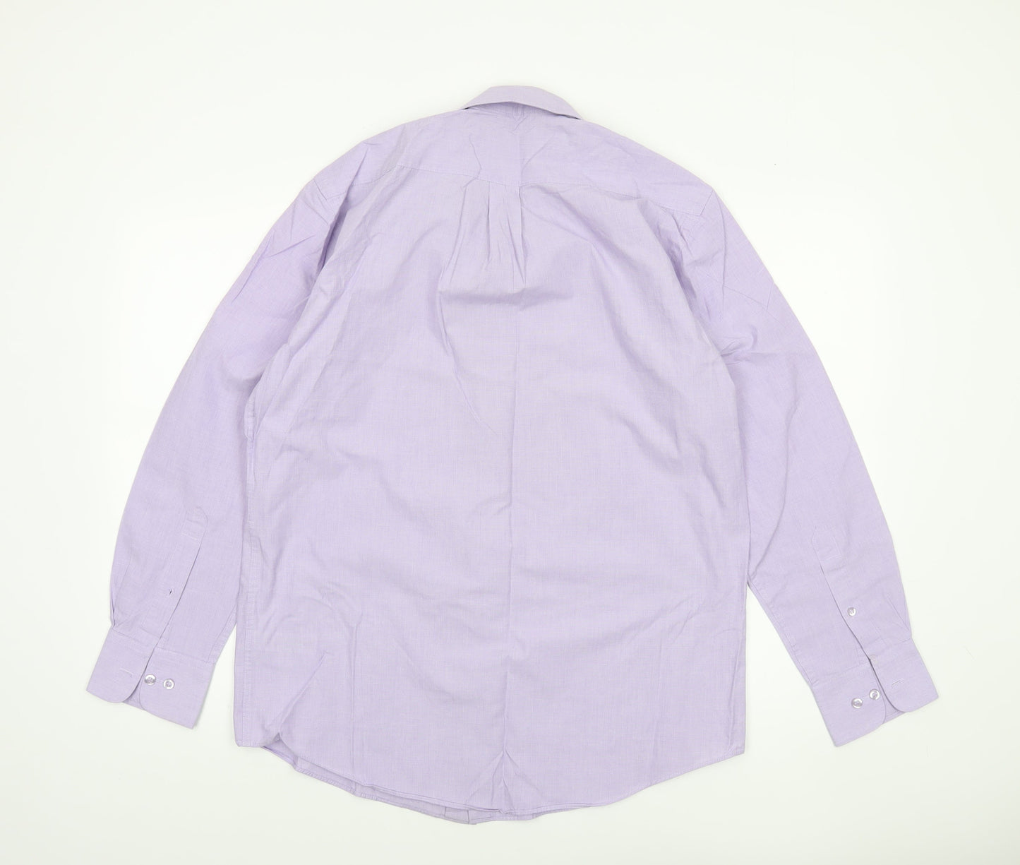 Mens UK Collar Size M Dunnes Stores Smart Purple  Dress Shirt