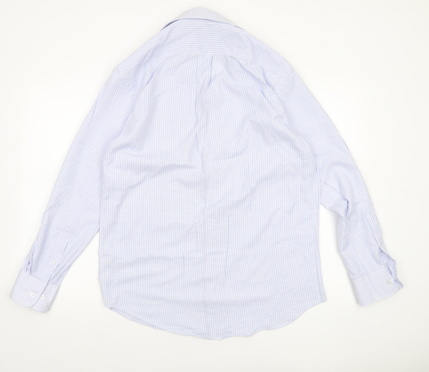 Mens UK Collar Size 15.5 Dunnes Stores Smart Blue  Dress Shirt