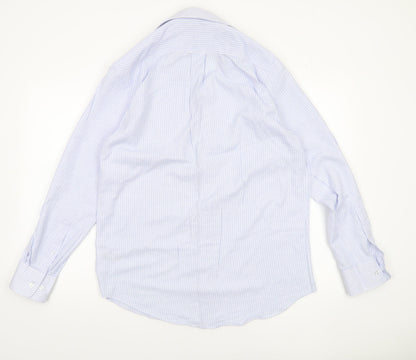 Mens UK Collar Size 15.5 Dunnes Stores Smart Blue  Dress Shirt